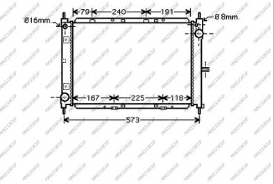 Prasco DS011R008 - Radiators, Motora dzesēšanas sistēma autodraugiem.lv