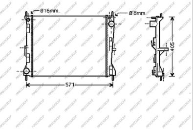 Prasco DS011R010 - Radiators, Motora dzesēšanas sistēma autodraugiem.lv