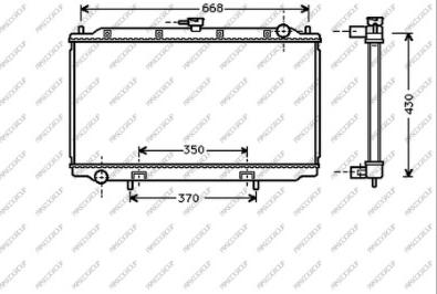 Prasco DS175R001 - Radiators, Motora dzesēšanas sistēma autodraugiem.lv