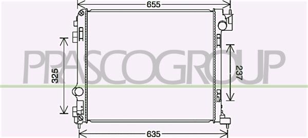 Prasco DS836R002 - Radiators, Motora dzesēšanas sistēma autodraugiem.lv