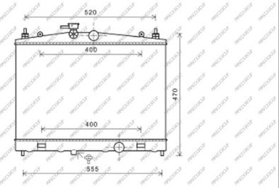 Prasco DS300R001 - Radiators, Motora dzesēšanas sistēma autodraugiem.lv