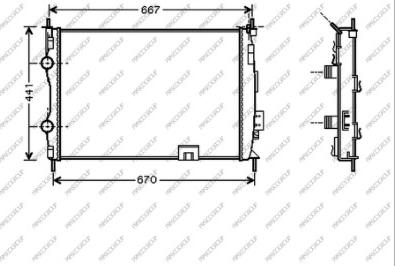 Prasco DS710R003 - Radiators, Motora dzesēšanas sistēma autodraugiem.lv