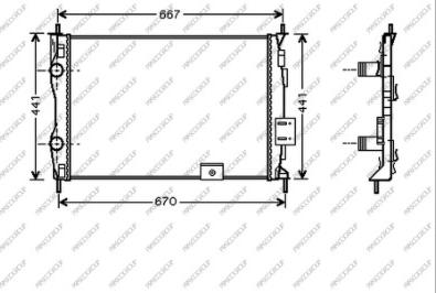 Prasco DS710R002 - Radiators, Motora dzesēšanas sistēma autodraugiem.lv