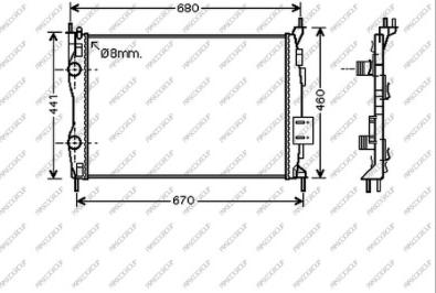 Prasco DS710R007 - Radiators, Motora dzesēšanas sistēma autodraugiem.lv