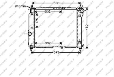 Prasco DW326R001 - Radiators, Motora dzesēšanas sistēma autodraugiem.lv