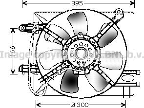 Prasco DW7505 - Ventilators, Motora dzesēšanas sistēma autodraugiem.lv