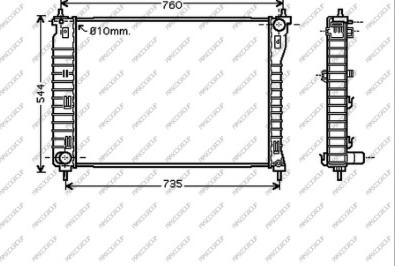 Prasco DW720R004 - Radiators, Motora dzesēšanas sistēma autodraugiem.lv