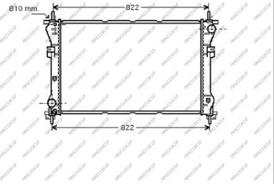 Prasco FD910R001 - Radiators, Motora dzesēšanas sistēma autodraugiem.lv