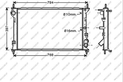 Prasco FD930R003 - Radiators, Motora dzesēšanas sistēma autodraugiem.lv