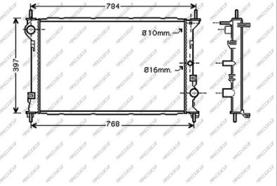 Prasco FD930R002 - Radiators, Motora dzesēšanas sistēma autodraugiem.lv