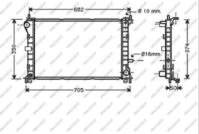 Prasco FD420R004 - Radiators, Motora dzesēšanas sistēma autodraugiem.lv