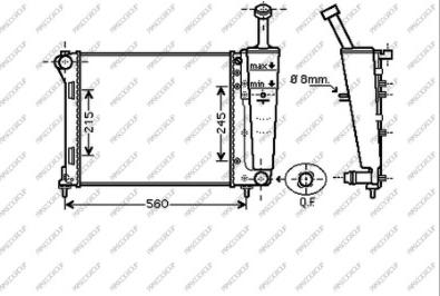 Prasco FD008R001 - Radiators, Motora dzesēšanas sistēma autodraugiem.lv