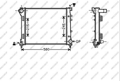 Prasco FD008R002 - Radiators, Motora dzesēšanas sistēma autodraugiem.lv