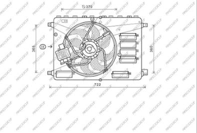 Prasco FD079F001 - Ventilators, Motora dzesēšanas sistēma autodraugiem.lv