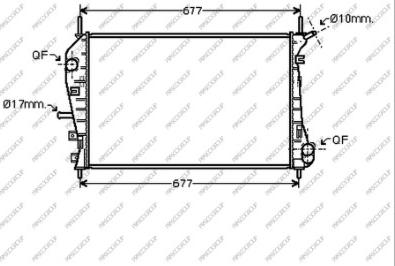 Prasco FD107R005 - Radiators, Motora dzesēšanas sistēma autodraugiem.lv