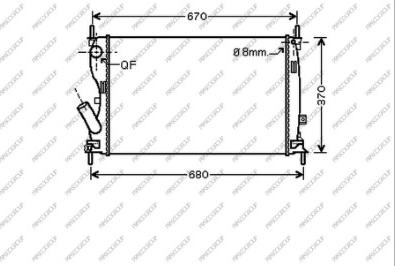 Prasco FD340R005 - Radiators, Motora dzesēšanas sistēma autodraugiem.lv