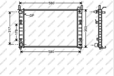 Prasco FD340R001 - Radiators, Motora dzesēšanas sistēma autodraugiem.lv