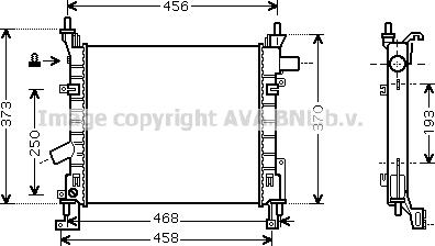 Prasco FD2373 - Radiators, Motora dzesēšanas sistēma autodraugiem.lv