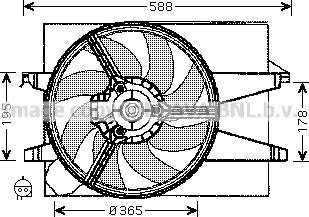 Prasco FD7542 - Ventilators, Motora dzesēšanas sistēma autodraugiem.lv