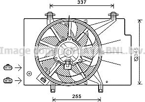 Prasco FD7557 - Ventilators, Motora dzesēšanas sistēma autodraugiem.lv