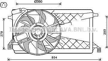 Prasco FD7563 - Ventilators, Motora dzesēšanas sistēma autodraugiem.lv