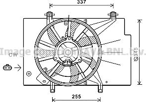 Prasco FD7582 - Ventilators, Motora dzesēšanas sistēma autodraugiem.lv