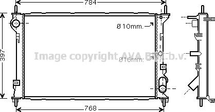 Prasco FDA2411 - Radiators, Motora dzesēšanas sistēma autodraugiem.lv