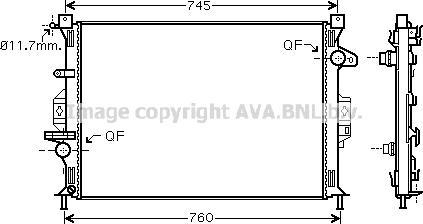 Prasco FDA2423 - Radiators, Motora dzesēšanas sistēma autodraugiem.lv