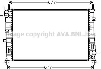 Prasco FDA2165 - Radiators, Motora dzesēšanas sistēma autodraugiem.lv