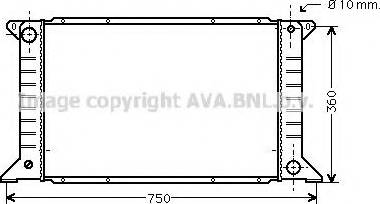 Prasco FDA2168 - Radiators, Motora dzesēšanas sistēma autodraugiem.lv