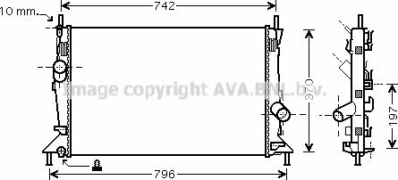 Prasco FDA2369 - Radiators, Motora dzesēšanas sistēma autodraugiem.lv