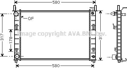 Prasco FDA2324 - Radiators, Motora dzesēšanas sistēma autodraugiem.lv