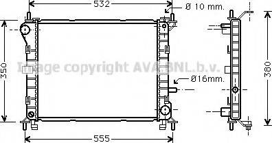 Prasco FDA2263 - Radiators, Motora dzesēšanas sistēma autodraugiem.lv