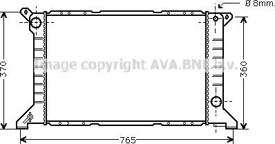 Prasco FDA2203 - Radiators, Motora dzesēšanas sistēma autodraugiem.lv