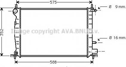 Prasco FDA2219 - Radiators, Motora dzesēšanas sistēma autodraugiem.lv