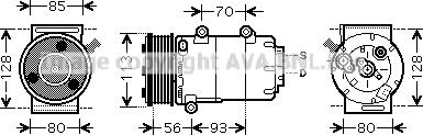 Prasco FDAK416 - Kompresors, Gaisa kond. sistēma autodraugiem.lv