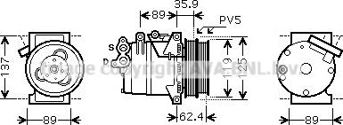 Prasco FDAK433 - Kompresors, Gaisa kond. sistēma autodraugiem.lv