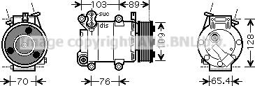 Prasco FDAK392 - Kompresors, Gaisa kond. sistēma autodraugiem.lv