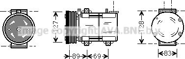 Prasco FDAK322 - Kompresors, Gaisa kond. sistēma autodraugiem.lv