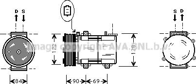 Prasco FDK352 - Kompresors, Gaisa kond. sistēma autodraugiem.lv