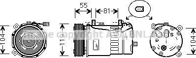 Prasco FDK321 - Kompresors, Gaisa kond. sistēma autodraugiem.lv