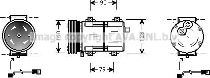 Prasco FDK288 - Kompresors, Gaisa kond. sistēma autodraugiem.lv