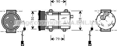 Prasco FDK275 - Kompresors, Gaisa kond. sistēma autodraugiem.lv