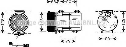 Prasco FDK276 - Kompresors, Gaisa kond. sistēma autodraugiem.lv
