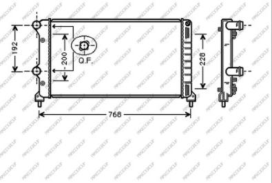 Prasco FT908R001 - Radiators, Motora dzesēšanas sistēma autodraugiem.lv