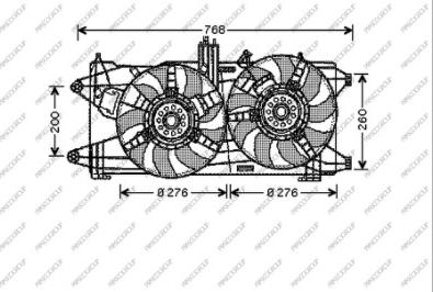 Prasco FT907F004 - Ventilators, Motora dzesēšanas sistēma autodraugiem.lv