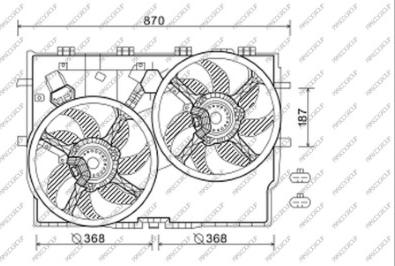 Prasco FT930F004 - Ventilators, Motora dzesēšanas sistēma autodraugiem.lv