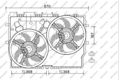 Prasco FT930F002 - Ventilators, Motora dzesēšanas sistēma autodraugiem.lv