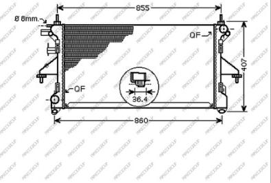 Prasco FT930R006 - Radiators, Motora dzesēšanas sistēma autodraugiem.lv