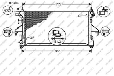 Prasco FT930R007 - Radiators, Motora dzesēšanas sistēma autodraugiem.lv